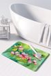 Virginia American Dogwood In Watercolor Memory Foam Kitchen Mat Machine Washable Anti-Fatigue Mat Cushion Comfort Bath Mat Or Kitchen Rug_maomaolike.com