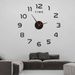 Frameless Wall Clock Living Room Bedroom Clock DIY Silent Art Wall Clock Creative Hole-Free Decorative Wall Sticker Clock Roman Scale Dials_maomaolike.com