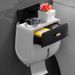 Bathroom Tissue Box, Double-layer Bathroom Shelf, Household No-drill Creative Waterproof Wall-mounted Tissue Box Roll Tube_maomaolike.com