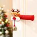 2025 New Christmas Plush Door Handle Decorative Handle Cover Cute Warm Anti-Touch Christmas Gift_maomaolike.com
