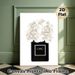 Perfume Bottle With White Peonies Painting Poster, Elegant Sleek Artistic Poster, Sophisticated Decorative Accent For Bedroom, Living Room And Vanity_maomaolike.com