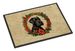 Giant Schnauzer Christmas Flowers Doormat Front Door Mat Indoor Outdoor Rugs For Entryway, Non Slip Washable Low Pile, 24H X 36W_maomaolike.com