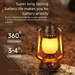 LED Rechargeable Bar Creative Qingba Decorative Table Iron Art Outdoor Camping Kerosene Lamp Lantern_maomaolike.com