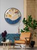 Yipula 7171 New Living Room Abstract Art Silent Morandi Home Bedroom Wall Clock_maomaolike.com