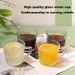 2pcs Striped Glass Cups, Beverage Cups, Water Cups, Milk Coffee Cups_maomaolike.com