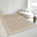 Living Room Rug Large Size Gorgeous Gold Frame Design Bedroom Rug Plush Thickened Machine Washable Thickened Underlay Interior Decorative Rug_maomaolike.com