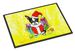 Boston Terrier Stinker That Stole Christmas Doormat Front Door Mat Indoor Outdoor Rugs For Entryway, Non Slip Washable Low Pile, 24H X 36W_maomaolike.com