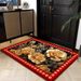 Living Room Rug Large Size Gorgeous Gold Frame Design Bedroom Rug Plush Thickened Machine Washable Thickened Underlay Interior Decorative Rug_maomaolike.com