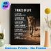 7 Rules Of Life & Cheetah Painting Poster, Inspirational Realistic Wild Cheetah Scene Poster, Motivational Life Guidance Decor For Home Office, Living_maomaolike.com