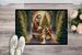 Finnish Spitz And Santa Claus Doormat Front Door Mat Indoor Outdoor Rugs For Entryway, Non Slip Washable Low Pile, 24H X 36W_maomaolike.com