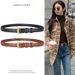 Women's Fashion Pin Buckle Thin Real Luxury Soft Women With Cargo Pants Jeans Windproof PU Belt_maomaolike.com
