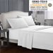 100% Cotton Percale Sheets 4 Pieces Bedding Set - Flat, 1 Fitted Sheet 2 Pillowcases, Crisp Cool And Strong Bed Linen_maomaolike.com