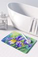 Tennessee Iris In Watercolor Memory Foam Kitchen Mat Machine Washable Anti-Fatigue Mat Cushion Comfort Bath Mat Or Kitchen Rug_maomaolike.com