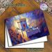 Ancient Temple Painting Poster, Vibrant Impressionist-style Poster, Luminous Historic Temple With Rich Warm Color Tones, Elegant Decorative Piece For_maomaolike.com