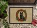 Scottish Terrier Christmas Flowers Doormat Front Door Mat Indoor Outdoor Rugs For Entryway, Non Slip Washable Low Pile, 24H X 36W_maomaolike.com