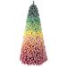 7.5ft PVC Rainbow Flocking Tree_maomaolike.com