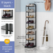 Narrow Multi-layer Iron Art Shoe Cabinet For Home And Dormitory, Simple And Multifunctional Folding Iron Art Storage Rack_maomaolike.com