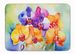 Orchids In Watercolor Memory Foam Kitchen Mat Machine Washable Anti-Fatigue Mat Cushion Comfort Bath Mat Or Kitchen Rug_maomaolike.com