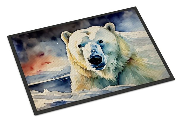 Polar Bear Doormat Front Door Mat Indoor Outdoor Rugs For Entryway, Non Slip Washable Low Pile, 24H X 36W_maomaolike.com