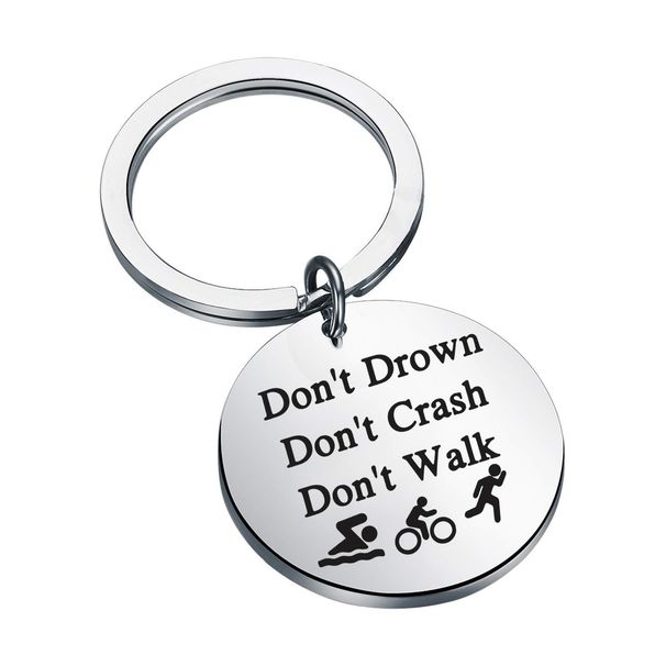 Unisex Triathlon stainless steel keychain games_maomaolike.com