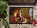 Yorkshire Terrier Yorkie And Santa Claus Doormat Front Door Mat Indoor Outdoor Rugs For Entryway, Non Slip Washable Low Pile, 24H X 36W_maomaolike.com