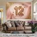 12th Birthday Party Backdrop - 2D Flat Polyester Wall Hanging With Glitter Shine Bright Text, Pink Golden Sparkles, Photo Props_maomaolike.com