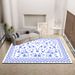 Living Room Rug Large Size Gorgeous Gold Frame Design Bedroom Rug Plush Thickened Machine Washable Thickened Underlay Interior Decorative Rug_maomaolike.com