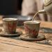 Vintage Tea Cup Drinking Cup China-Chic Master Cup Coaster_maomaolike.com