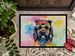 Scottish Terrier Hippie Dawg Doormat Front Door Mat Indoor Outdoor Rugs For Entryway, Non Slip Washable Low Pile, 24H X 36W_maomaolike.com