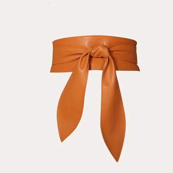 Unisex High-grade bow antique waist girdle female retro temperament Joker waist wide belt strap._maomaolike.com