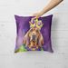 Bloodhound King Of Mardi Gras Throw Pillow Machine Washable, Indoor Outdoor Decorative Pillow For Couch, Bed Or Patio, 18Hx18W_maomaolike.com