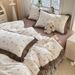 2026 Spring New Skin-Friendly Soft Spring Summer Skirt New Knitted Double Layer Gauze Bed Cover Four-Piece Set -_maomaolike.com