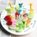 10pcs Animal Farm Fruit Fork Mini Cartoon Children Snack Cake Dessert Food Pick Toothpick Bento Lunches Party Decor_maomaolike.com