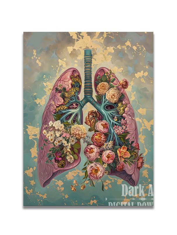 Heart, Lungs, Liver, Human Organs, Modern Art Style, Decorative Prints, Home Décor Art, Living Room Sofa Backdrop Artwork, Art Exhibition Pieces_maomaolike.com