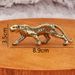 Creative Retro Style Brass Leopard Figurine Office Desk Decoration Antique Copper Collectible Playable Craft_maomaolike.com