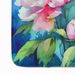 Peonies In Watercolor Memory Foam Kitchen Mat Machine Washable Anti-Fatigue Mat Cushion Comfort Bath Mat Or Kitchen Rug_maomaolike.com