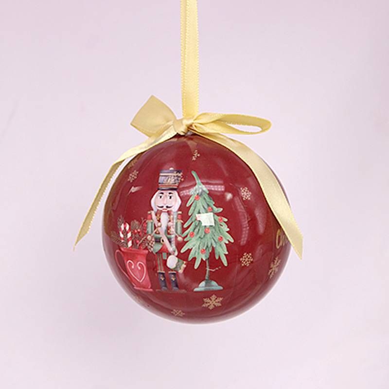 Christmas Foam Ornament Balls 8cm - Santa Snowman Tree Decorations With Stickers_maomaolike.com