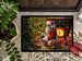 Shih Tzu And Santa Claus Doormat Front Door Mat Indoor Outdoor Rugs For Entryway, Non Slip Washable Low Pile, 24H X 36W_maomaolike.com