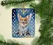 Corgi My Angel Porcelain Ornament Christmas Tree Hanging Decorations For Home Christmas Holiday, Rectangle, Gift, Multicolor_maomaolike.com