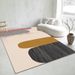 Living Room Rug Large-sized Rug With Geometric Pattern Bedroom Rug Plush Thickened Machine Washable Thickened Rug Bedside Rug Interior Decorative Rug_maomaolike.com