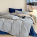 Wholesale INS Japanese Retro Plaid Nordic Simple Pure Jacquard Washed Four-Piece Full Cotton Yarn-Dyed 4-Piece Set_maomaolike.com