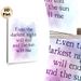Inspirational Quote Painting Poster, Soft Purple-blue Watercolor Style Poster, Uplifting Motivational Message To Boost Positive Mood, Ideal For Living_maomaolike.com