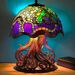 Magical LED Colorful Mushroom Lamp Ornament Creative Home USB Plug Night Light Decoration Resin Statue_maomaolike.com