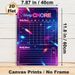 Weekly Chore Chart Painting Poster, Vibrant Neon Cyberpunk Style Poster, Practical Planner To Organize Daily And Weekly Chores, Suitable For Home_maomaolike.com