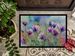 South Dakota Pasque Flowers In Watercolor Doormat Front Door Mat Indoor Outdoor Rugs For Entryway, Non Slip Washable Low Pile, 24H X 36W_maomaolike.com