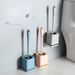 Dead Angle Household Bathroom No Drilling Wall-mounted Long Handle Toilet Cleaning Brush Set_maomaolike.com