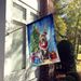 Pit Bull Terrier Christmas Reindeer House Flag Large Porch Sleeve Pole Decorative Outside Yard Banner Artwork Wall Hanging, Polyester, House Size, Multicolor_maomaolike.com