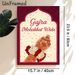 Gajra Mohabbat Wala Indian Mehndi Themed Painting Poster, Vibrant Traditional Intricate Henna Art & Floral Gajra Design Poster, Cultural Festive Decor_maomaolike.com