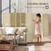 Folding Room Divider Screen 8 Panel 5.6 ' Tall Privacy Screen Freestanding Room Partition For Home Office, Beige_maomaolike.com