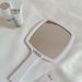 Metal Double Sided Foldable Makeup Mirror, Illuminated Desktop Vanity Mirror, Mini Portable Compact Beauty Mirror For Bedroom Dressing Table
_maomaolike.com